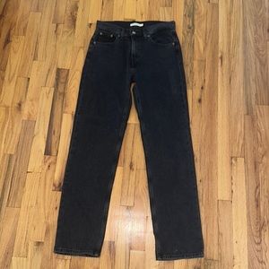 Levi low pro straight jeans in dark wash size 26